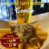 Gyutan curry poutine and Sapporo or High Ball set  カレープーティン＆ビール or ハイボールセット